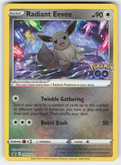 Radiant Eevee SWSH230 Holo Promo Sword & Shield Promo Pokemon Near Mint - Image 1