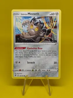 Pokemon -Galarian Meowth - 126/192 - Common - Image 1