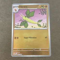 Vibrava 052/094 Me02: Phantasmal Flames Reverse Holo Pokemon TCG NM - Image 1