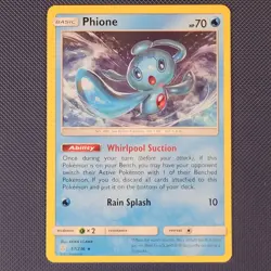 Phione 57/236 - Cosmic Eclipse - Non Holo Rare Pokemon Card - M / NM - Image 1