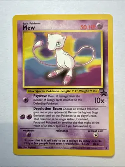 Mew #8 Black Star Promo Wizards of the Coast Pokemon TCG Non Holo - NM - Image 1