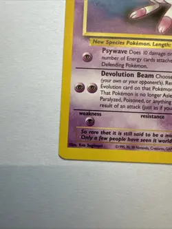 Mew #8 Black Star Promo Wizards of the Coast Pokemon TCG Non Holo - NM - Image 5