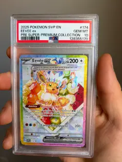 2025 POKEMON SVP EN-SV SPC PROMO #174 EEVEE EX PSA 10 - Image 1