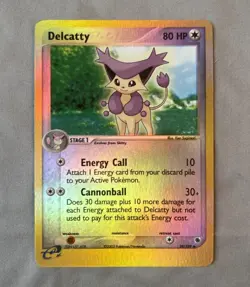 Pokemon TCG Delcatty 29/109 Ruby and Sapphire Reverse Holo Card (LP+/NM-) - Image 1