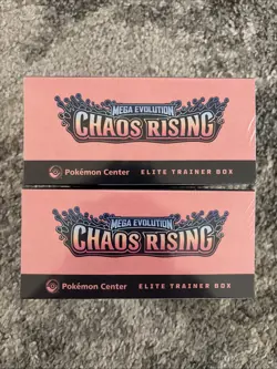 Pokemon TCG Pokemon Center Chaos Rising ETB Factory Sealed Lot Of 2 - Image 3