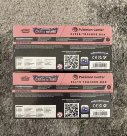 Pokemon TCG Pokemon Center Chaos Rising ETB Factory Sealed Lot Of 2 - Image 4