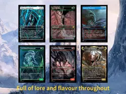 Alien Commander EDH Deck • 100 Custom MTG-Style Cards • High Quality (No box). - Image 3