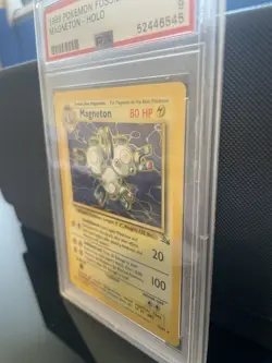 Pokemon TCG Magneton Fossil Holo #11 PSA 9 Rare Vintage Graded - Image 3