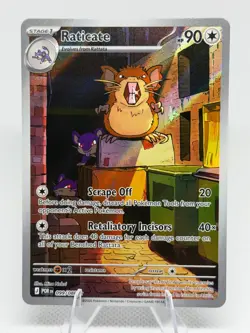 Raticate Pokemon Holo Illustration Rare ME03: Perfect Order 099/088 Near Mint - Image 1