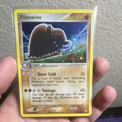 Pokemon TCG Piloswine 13/109 Team Rocket Returns Reverse Holo 100HP EN - Image 1