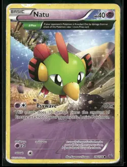 Natu 28/108 Common Roaring Skies Pokemon Damaged - Image 1