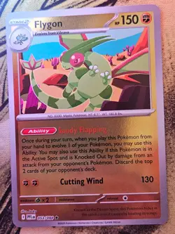 Flygon 053/094 Rare Phantasmal Flames Pokemon Reverse Holo Near Mint - Image 1
