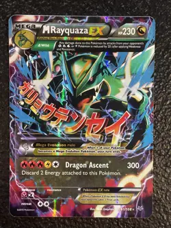 M Rayquaza EX 61/108 Roaring skies Mega Pokemon - Image 1