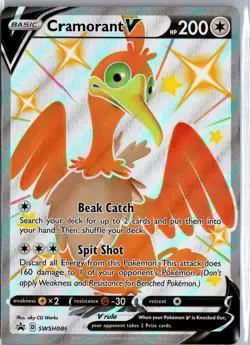 Cramorant V SWSH086 Holo Promo Sword & Shield Promo Pokemon Holo MP - Image 1