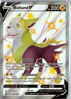 Boltund V SWSH085 Holo Promo Sword & Shield Promo Pokemon Near Mint - Image 1
