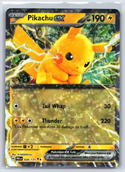Pikachu ex 028/131 SV: Prismatic Evolutions Pokemon TCG NM - Image 1