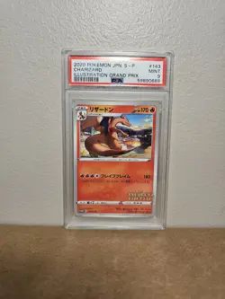 Pokemon TCG Charizard 143/S-p Grand Prix Illustration Promo Card Japanese PSA 9 - Image 1