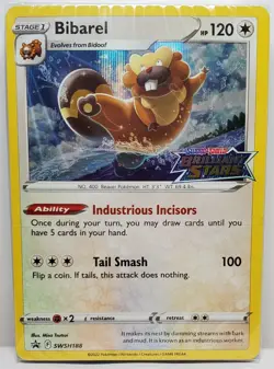 BIBAREL HOLO PROMO SEALED SWSH188 BRILLIANT STARS PRERELEASE POKEMON NM/M - Image 1