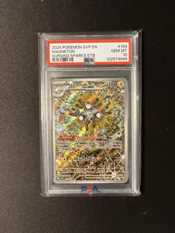 Pokemon TCG PSA 10 Magneton SVP #159 Surging Sparks ETB Promo English - Image 1