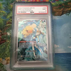 Misty's Psyduck 193/182 Illustration Rare Dri En-destined Rivals Pokemon PSA 9 - Image 1
