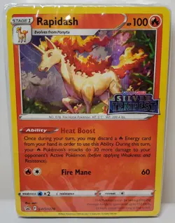 RAPIDASH HOLO PROMO SEALED SWSH270 SILVER TEMPEST PRERELEASE POKEMON NM/M - Image 1