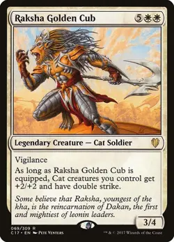 Raksha Golden Cub Regular - Commander 2017 MTG-NM - Image 1