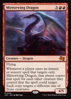 Mirrorwing Dragon Regular - Foundations Jumpstart MTG-NM - Image 1