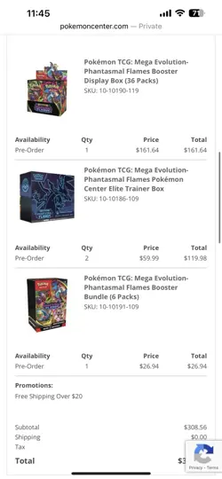 Pokemon TCG Phantasmal Flames ETB Pokemon Center PRESALE - Image 2