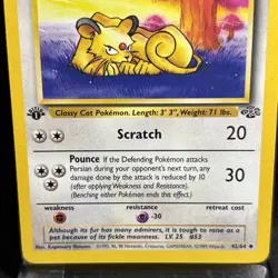 Persian 42/64 Jungle 1st Edition Pokemon TCG - Image 2