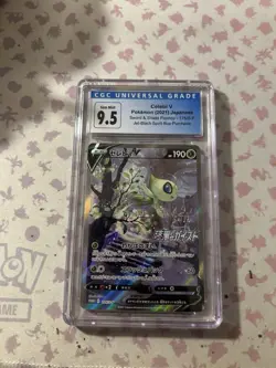 Pokemon 2021 Celebi V Jet Black Spirit Promo Alt Art 175/S-P Gem Mint CGC 10 - Image 1