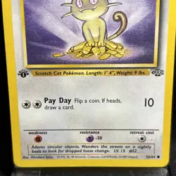 Meowth 56/64 Pokemon Jungle 1st Edition 1999 Pokemon TCG - Image 2