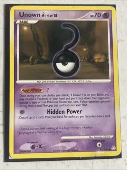 Pokemon TCG Unown (U) 82/146 Legends Awakened Regular MP - Image 1