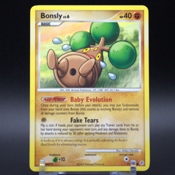 Bonsly 71/130 Diamond and Pearl Regular Pokemon TCG 2007 - Image 1