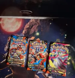 Pokemon Mega Evolution Booster Pack Set Of 3 - Image 1