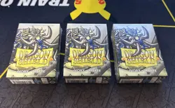 Japanese Matte Ivory 60 ct Dragon Shield Sleeves YuGiOh Size 3 pack lot - Image 1