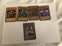 Vintage 1996 Yugioh Cards Lot Of 5 - Image 1
