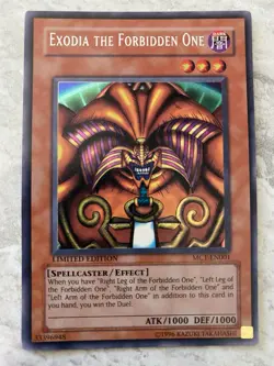 Yugioh - Exodia the Forbidden One - MC1-EN001 - Secret Rare - Limited Edition -B - Image 1