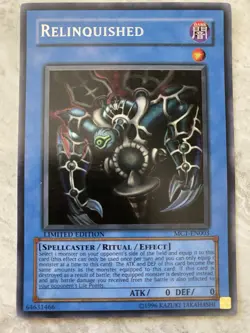 Yugioh - Relinquished- Secret Rare - MC1-EN003 - Limited Edition - Image 1