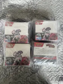Pokemon TCG Destined Rivals Booster Box Sealed 36 Packs x 4 with Outer Packaging - Image 1
