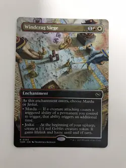 Windcrag Siege Extended Borderless MTG Magic the Gathering Card NM Near Mint TDM - Image 1