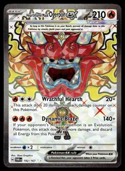 Hearthflame Mask Ogerpon ex 192/167 Ultra Rare Twilight Masquerade Pokemon NM - Image 1