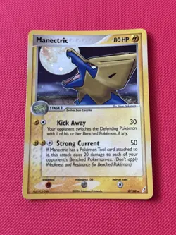 Manectric 8/100 Holo Rare Pokemon TCG Crystal Guardians NM - Image 1