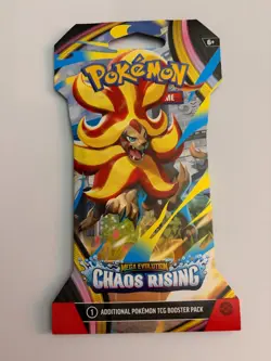 Single-Pokemon CHAOS RISING-Sleeved Booster Pack- SEALED New - Image 1