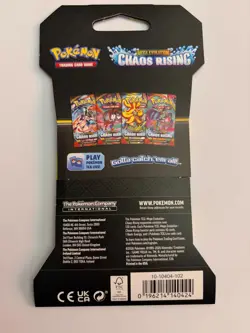 Single-Pokemon CHAOS RISING-Sleeved Booster Pack- SEALED New - Image 2