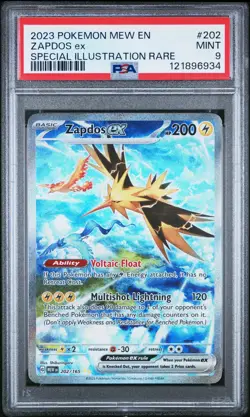 2023 Pokemon Scarlet and Violet 151 Special Illustration Rare Zapdos Ex PSA 9 - Image 1