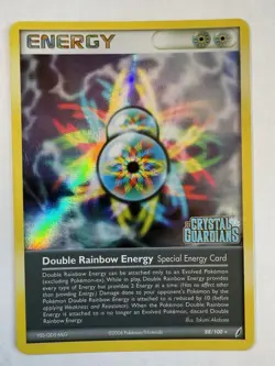 Pokemon TCG Double Rainbow Energy EX Crystal Guardians Reverse Holo Rare 88/100 - Image 1