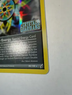 Pokemon TCG Double Rainbow Energy EX Crystal Guardians Reverse Holo Rare 88/100 - Image 2