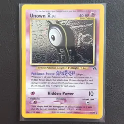 Pokemon TCG Unown [A] 14/75 Neo Discovery Holo Rare Unlimited - Image 1