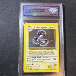 DSG8 2000 Pokemon TCG Gym Heroes Lt. Surge's Magneton Holo 8/132 WotC - Image 1