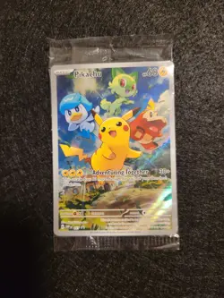 Pokemon TCG Pikachu SVP 027 Paldea Evolved Black Star Promo New Sealed - Image 1
